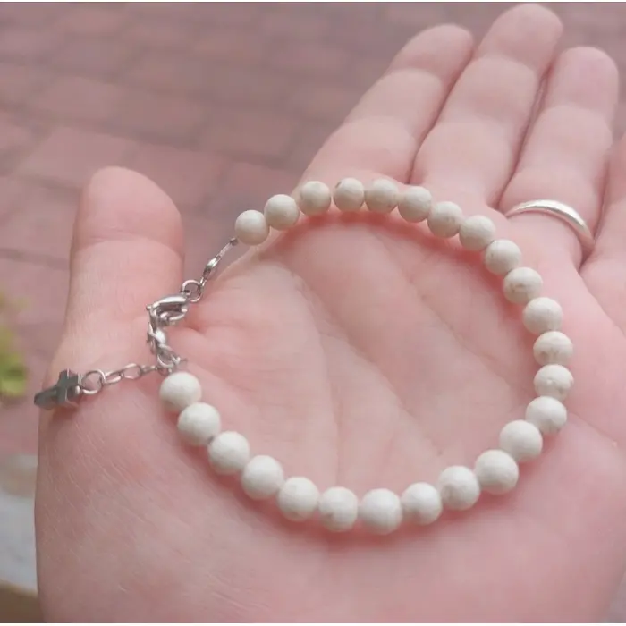 Ručno rađena narukvica od bračkog kamena, 4 image