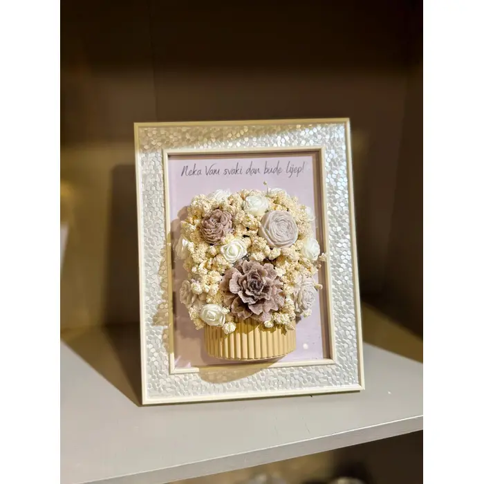 Cvjetni okvir s porukom – personalizirani (15x20), 5 image