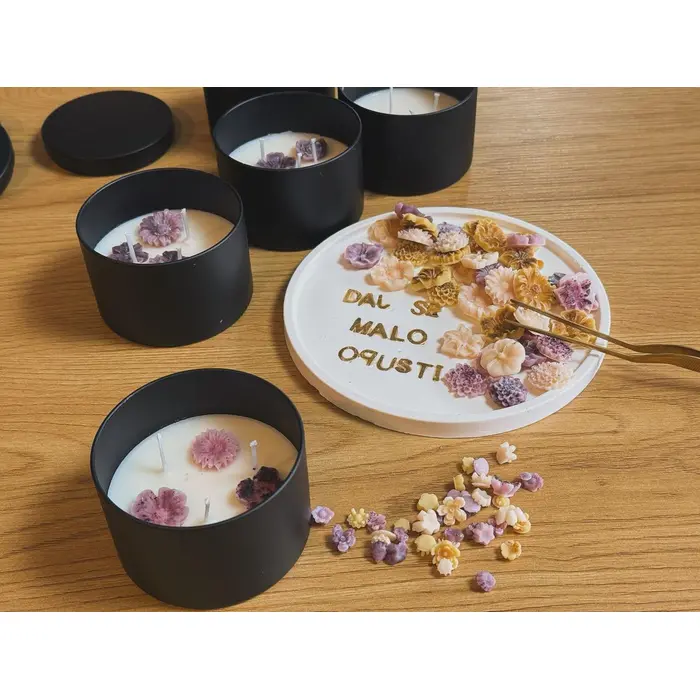 Mirisna cvjetna svijeća (sojin vosak), 4 image