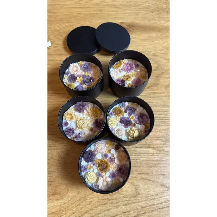 Mirisna cvjetna svijeća (sojin vosak), 3 image