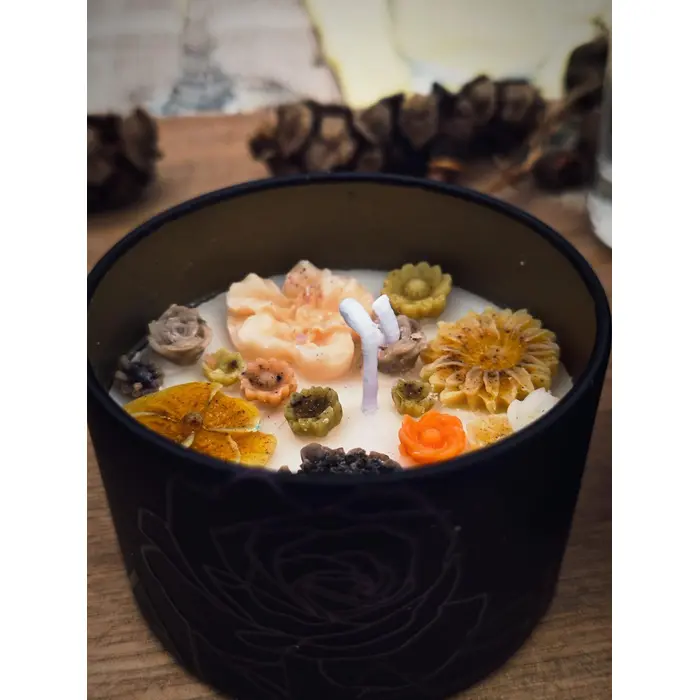 Mirisna cvjetna svijeća (sojin vosak)