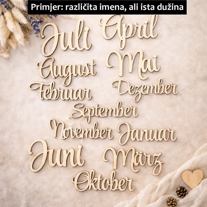 Personalizirano ime od drva za zid | Dekoracija za dječju sobu | Drveni natpis | Poklon za rođenje, 5 image