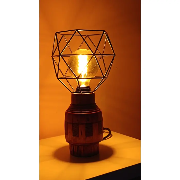 Stolna svjetiljka od hrastovine, 2 image