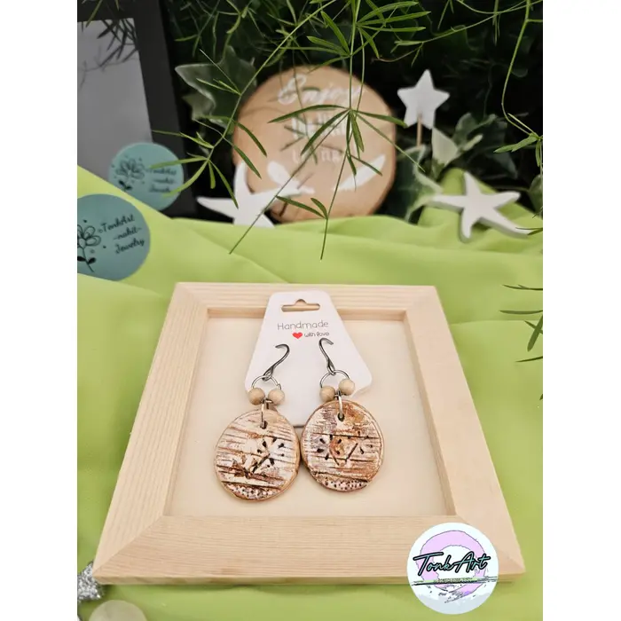 "Zvjezdani Cvijet" - naušnice od gline