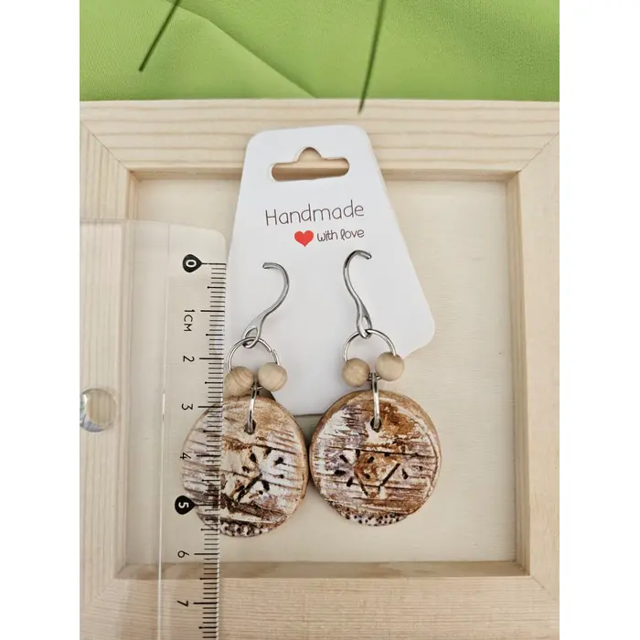 "Zvjezdani Cvijet" - naušnice od gline, 2 image