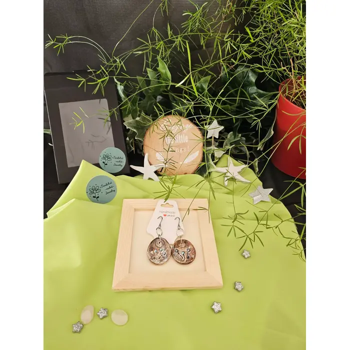 "Cvjetni Šapat" - naušnice od gline TonkArt, 2 image