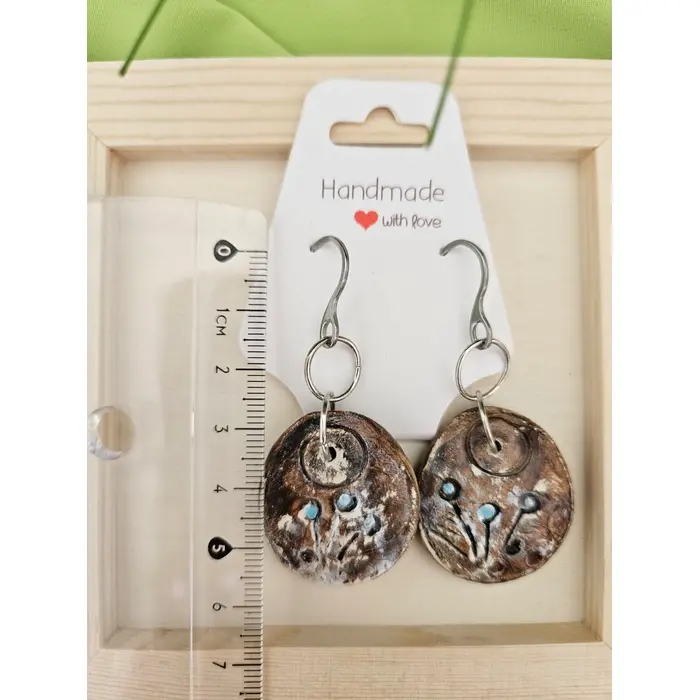 "Cvjetni Šapat" - naušnice od gline TonkArt, 4 image