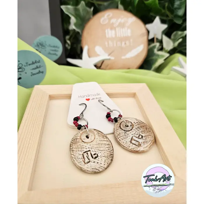 "Dah Davnine" naušnice od gline