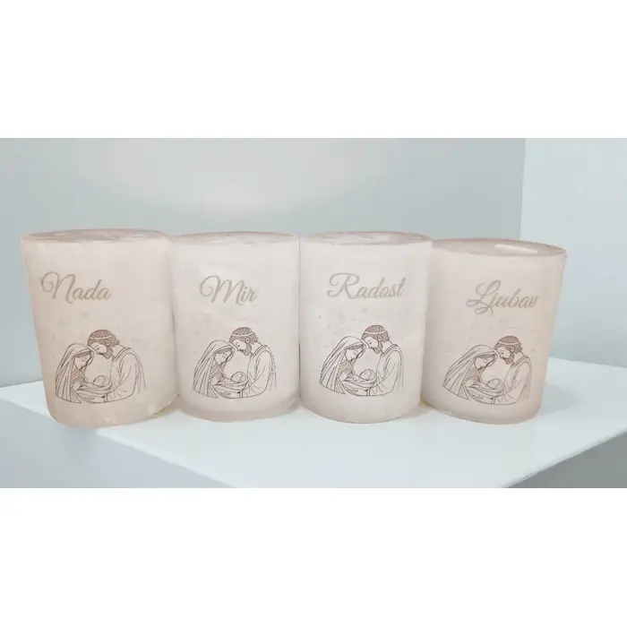 Komplet personaliziranih adventskih svijeća, 3 image