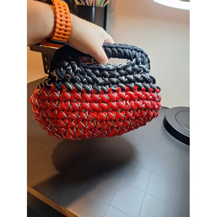 Handmade Clutch bag 20 cm, 2 image